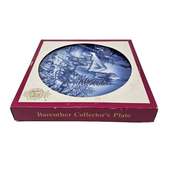 1974 BAREUTHER Christmas Plate Hinterzarten in the Black Forest Germany Vtg - Picture 6 of 11